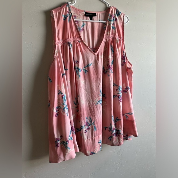 Lane Bryant - Pink Floral Blouse - Picture 5 of 11